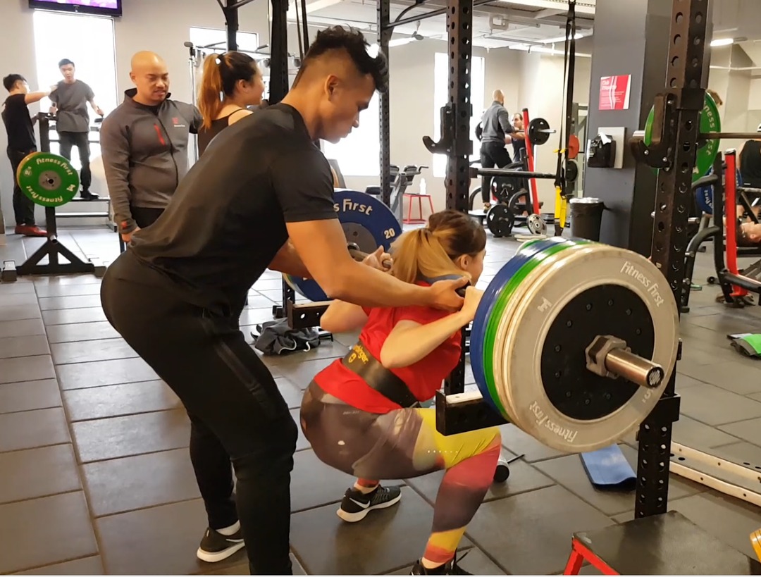 Client: Py - Squats 80kg x 10