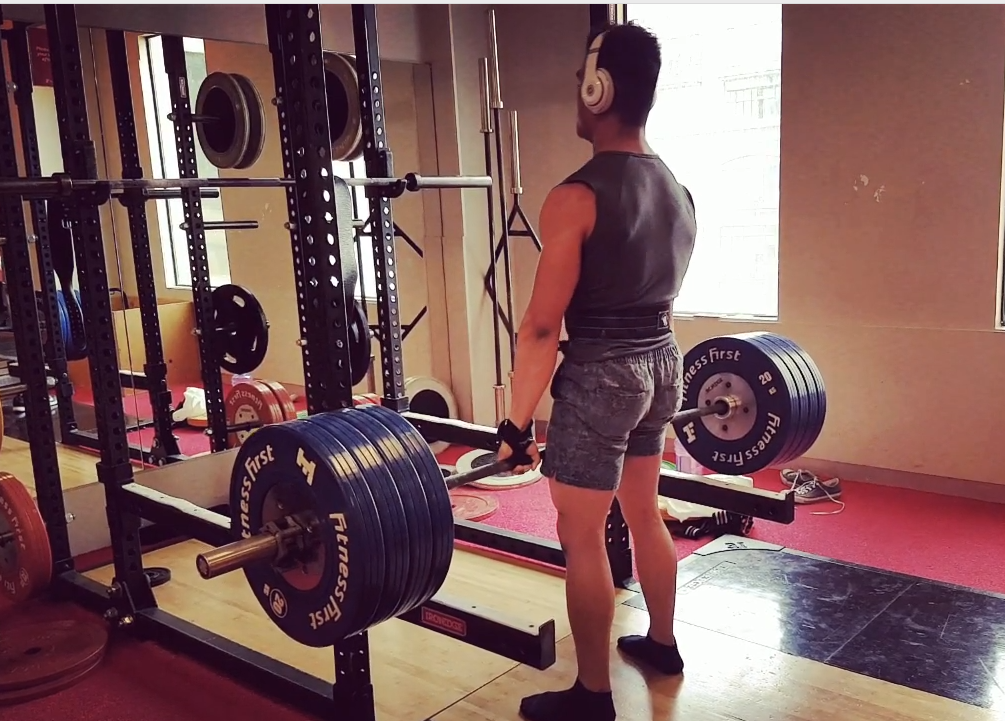 180kg Rack Deadlifts x 31 reps
